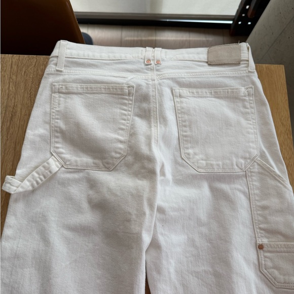 PAIGE Women’s White carpenter Jeans - Picture 3 of 4